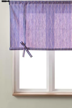 Hissgardiner|Jotex HANNA Roll Up-gardin Blå/rosa