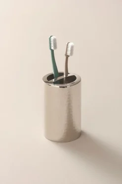 Badrumstillbehör|Jotex HANNA Tandborstmugg Silver