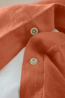 Påslakanset|Jotex HANNAH Påslakanset Dubbelsäng Bränd orange