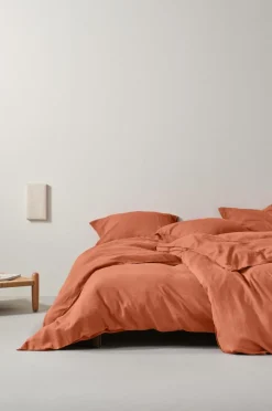 Påslakanset|Jotex HANNAH Påslakanset Enkelsäng Bränd orange