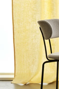 Linnegardiner|Multifunktionsgardiner|Jotex HEDDIE Linnegardin 2-pack Gul