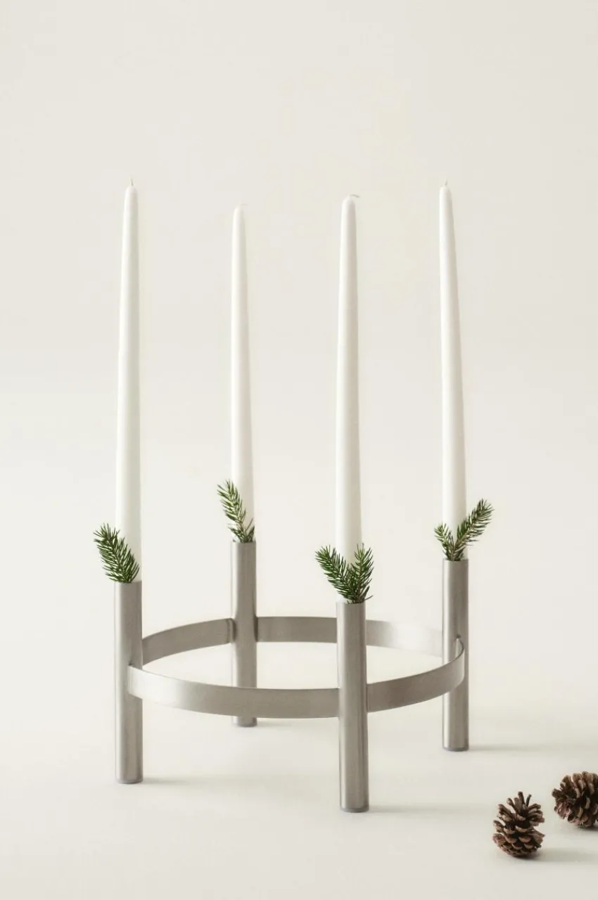 Ljusstakar|Juldekoration|Jotex HENRY Ljusstake Silver