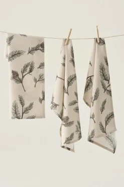 Kökshanddukar|Juldukning|Jotex HOLLY Kökshandduk 3-pack Beige