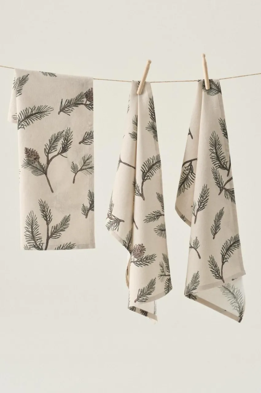 Kökshanddukar|Juldukning|Jotex HOLLY Kökshandduk 3-pack Beige