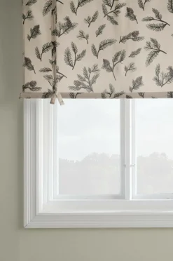 Julgardiner|Hissgardiner|Jotex HOLLY Roll Up-gardin Beige /grön