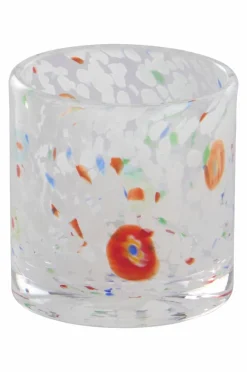 Ljuslyktor|Jotex HONEY Ljuslykta Höjd 8,5 Cm Vit/multi