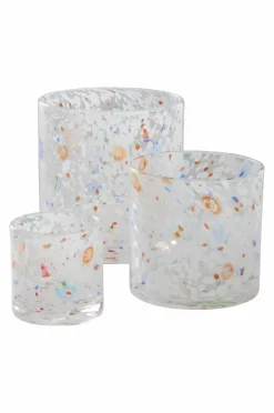 Ljuslyktor|Jotex HONEY Ljuslykta Höjd 12 Cm Vit/multi