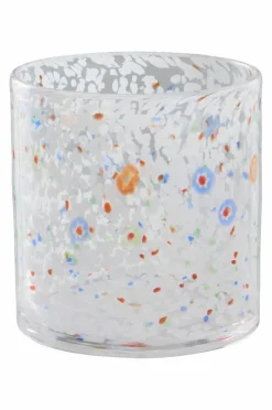 Ljuslyktor|Jotex HONEY Ljuslykta Höjd 16 Cm Vit/multi