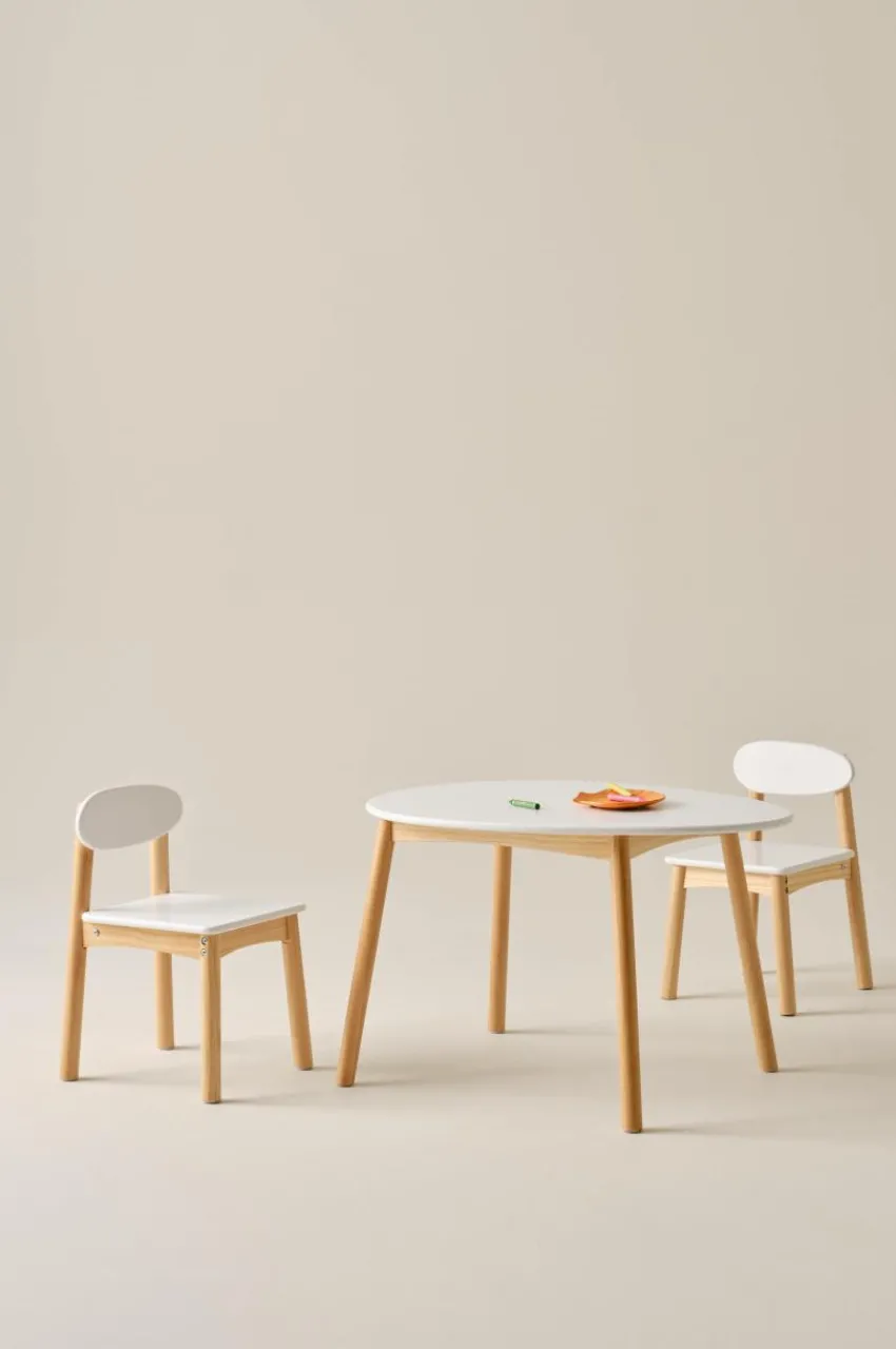 Barnmöbler|Barnmöbler Deal|Jotex HULTA EGG Barnbord Med 2 Stolar Vit/furu