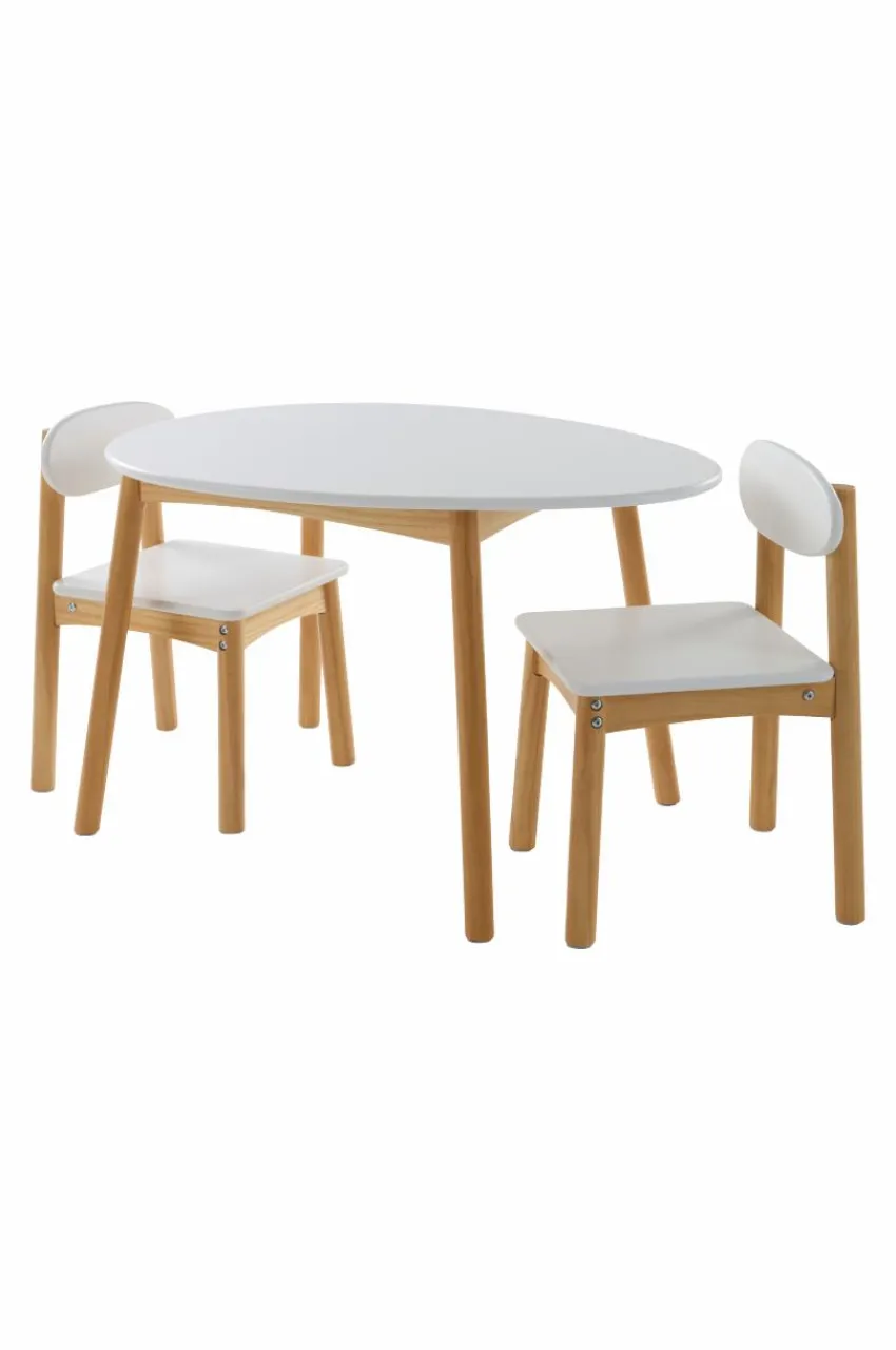 Barnmöbler|Barnmöbler Deal|Jotex HULTA EGG Barnbord Med 2 Stolar Vit/furu