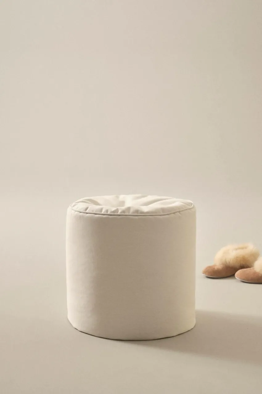 Stolsdynor & Sittkuddar|Loungemöbler|Jotex IBIZA Sittpuff ø 40 Cm Naturvit