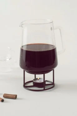 Juldukning|Glas|Jotex ILSE Glöggkaraff Transparent/svart
