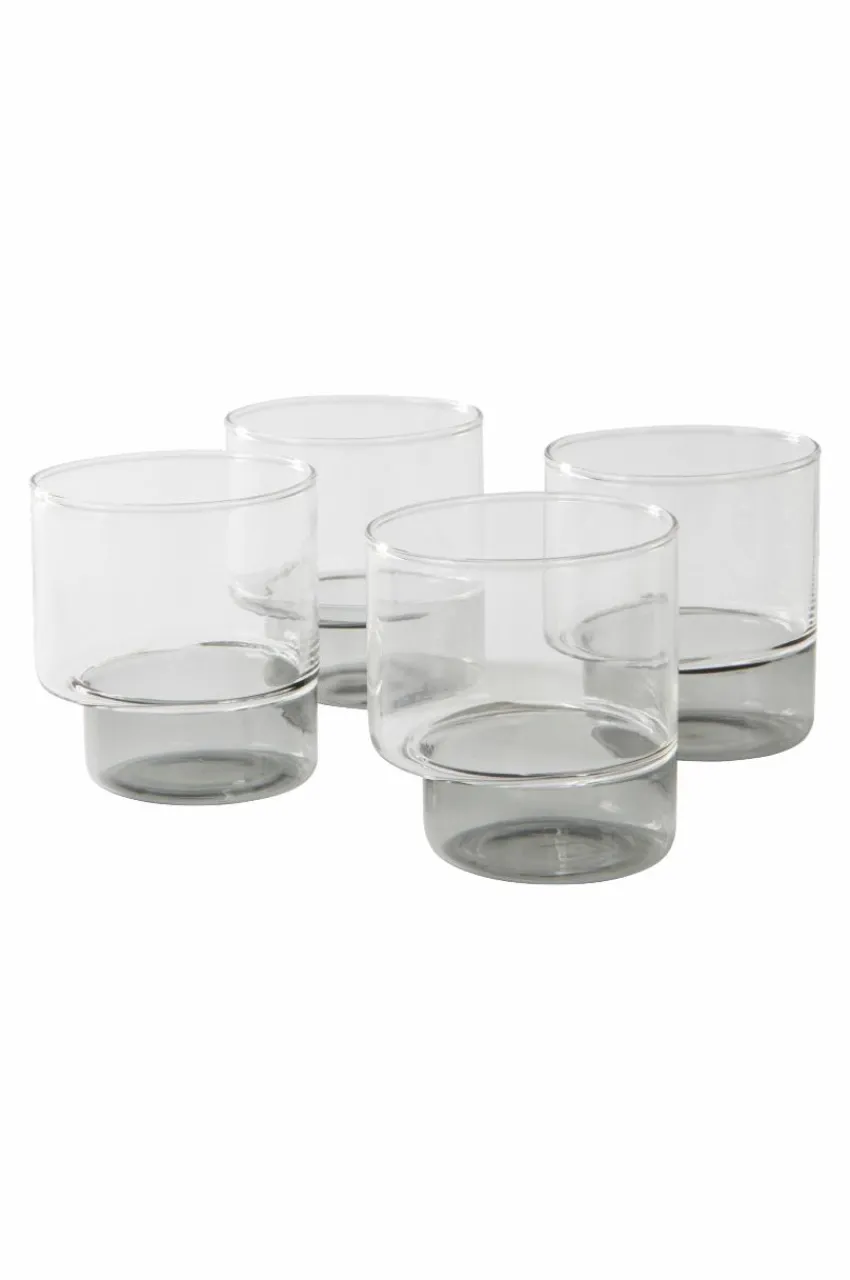 Juldukning|Glas|Jotex IMKE Glas 4-pack Transparent/grå