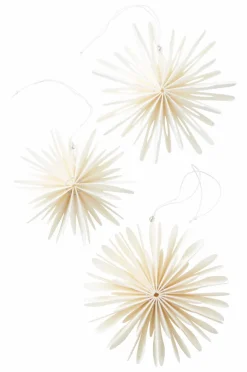 Juldekoration|Jotex IRIS Dekorationshänge 3-pack Naturvit