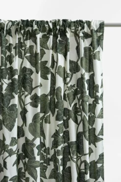 Multifunktionsgardiner|Jotex IVY Multifunktionsgardin 2-pack Naturvit/grön