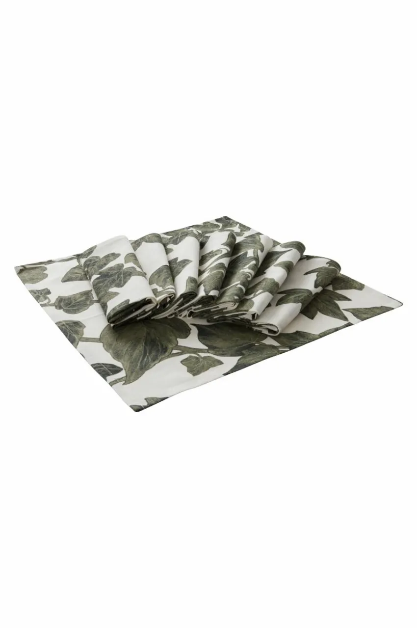 Servetter|Juldukning|Jotex IVY Servett 8-pack Vit/grön