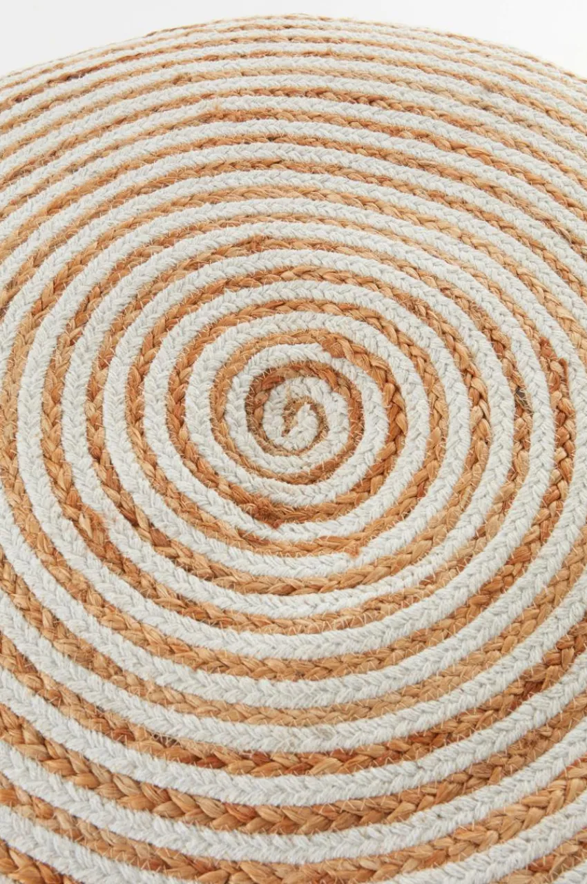 Sittpuffar|Jotex JAKARTA Sittpuff ø 90 Cm Natur/vit