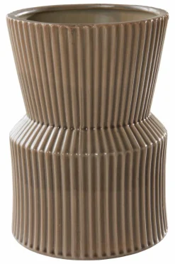 Vaser|Jotex JANICE Vas - Höjd 21,5 Cm Gråbeige