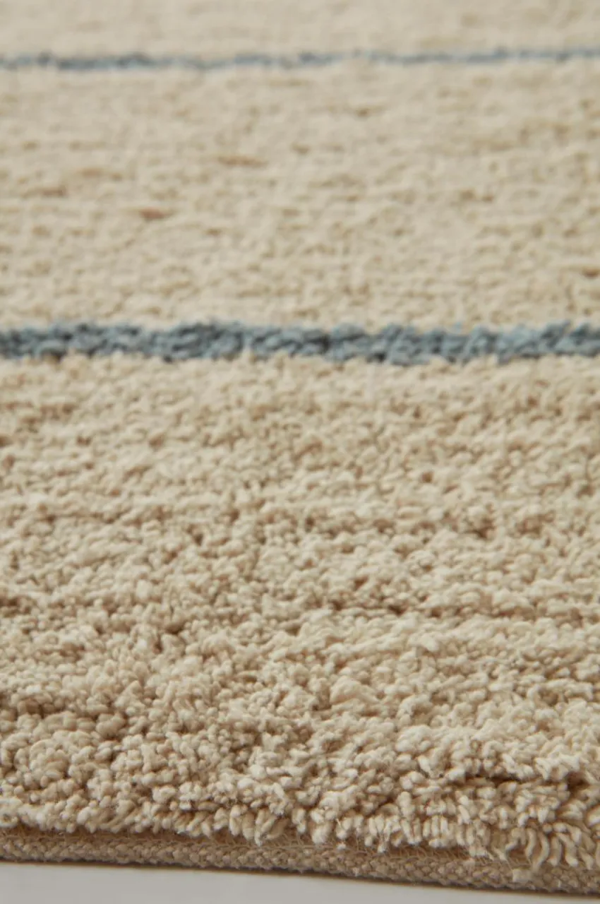 Bomulls- & Trasmattor|Jotex JASMINE Bomullsmatta 200x300 Cm Sand/blå
