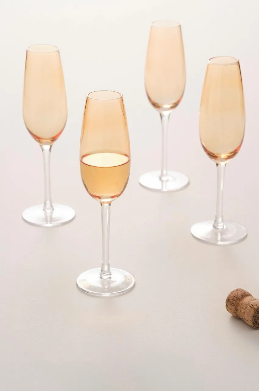 Glas|Jotex JO Champagneglas 4-pack Gul