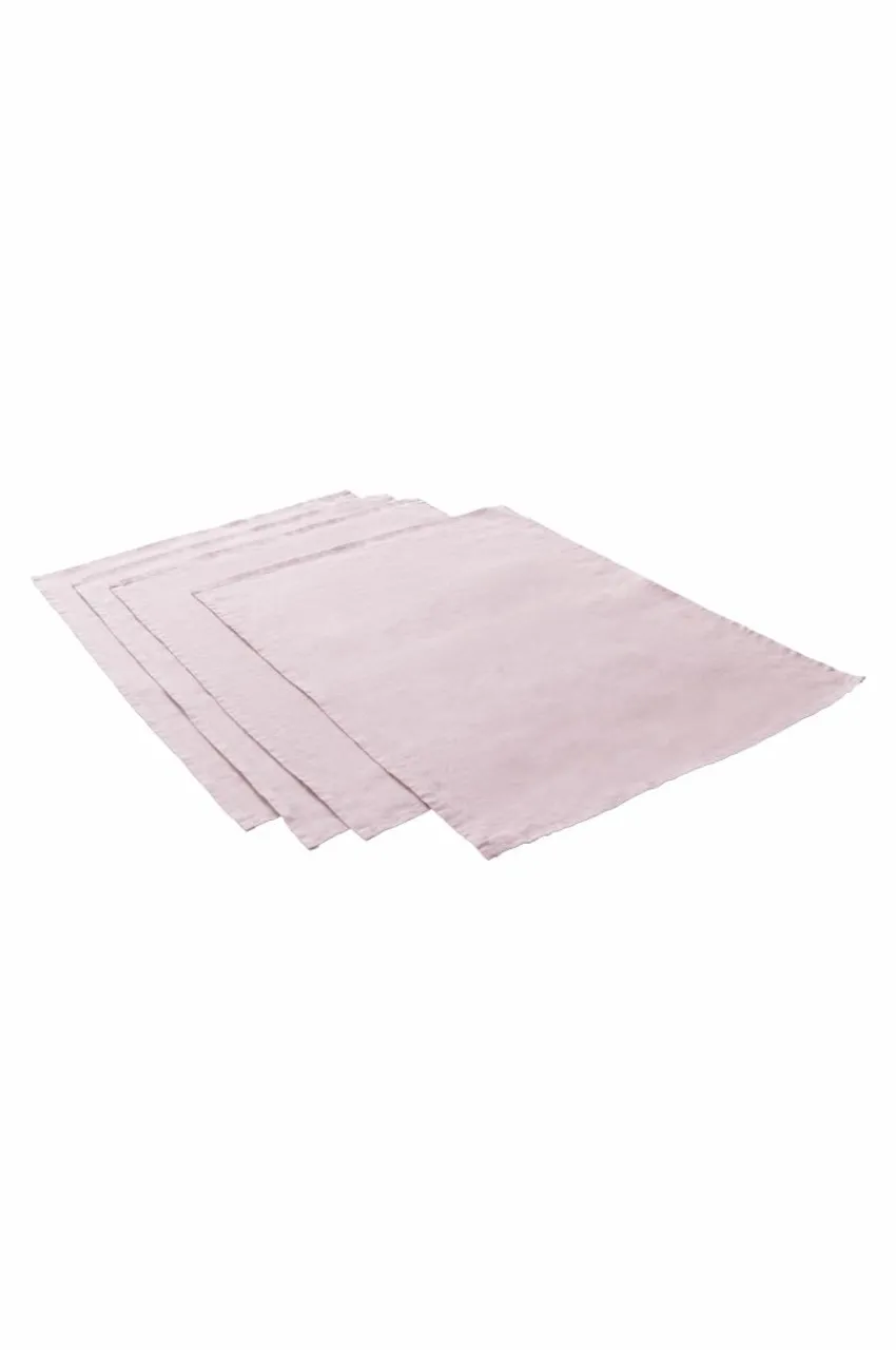 Bordstabletter|Jotex JONIE Bordstablett I Linne 4-pack Rosa