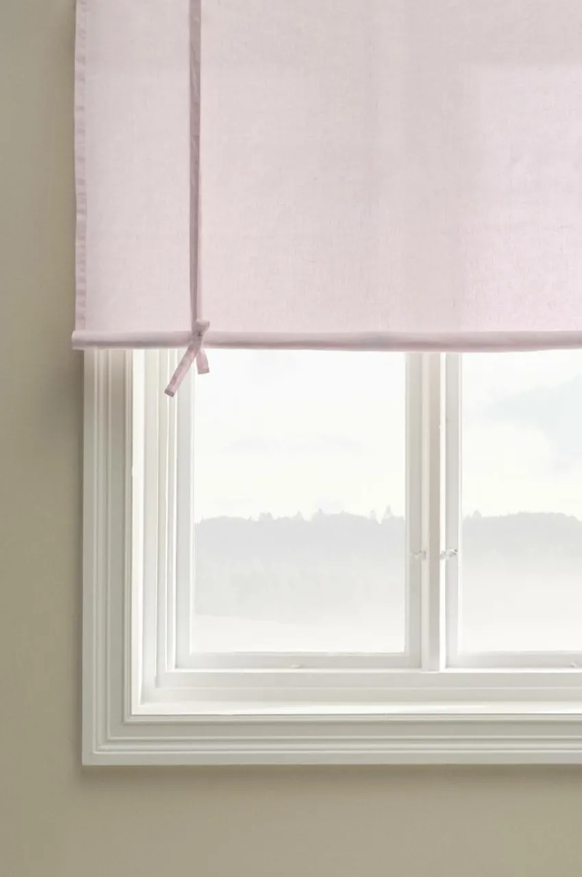 Hissgardiner|Linnegardiner|Jotex JONIE Roll Up-gardin I Linne Rosa