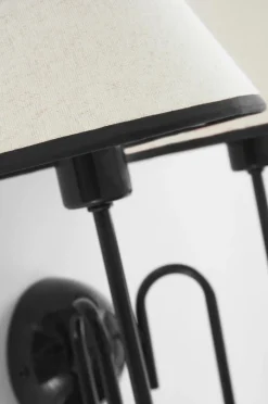 Vägglampor|Jotex JULIET Vägglampa Naturvit/svart