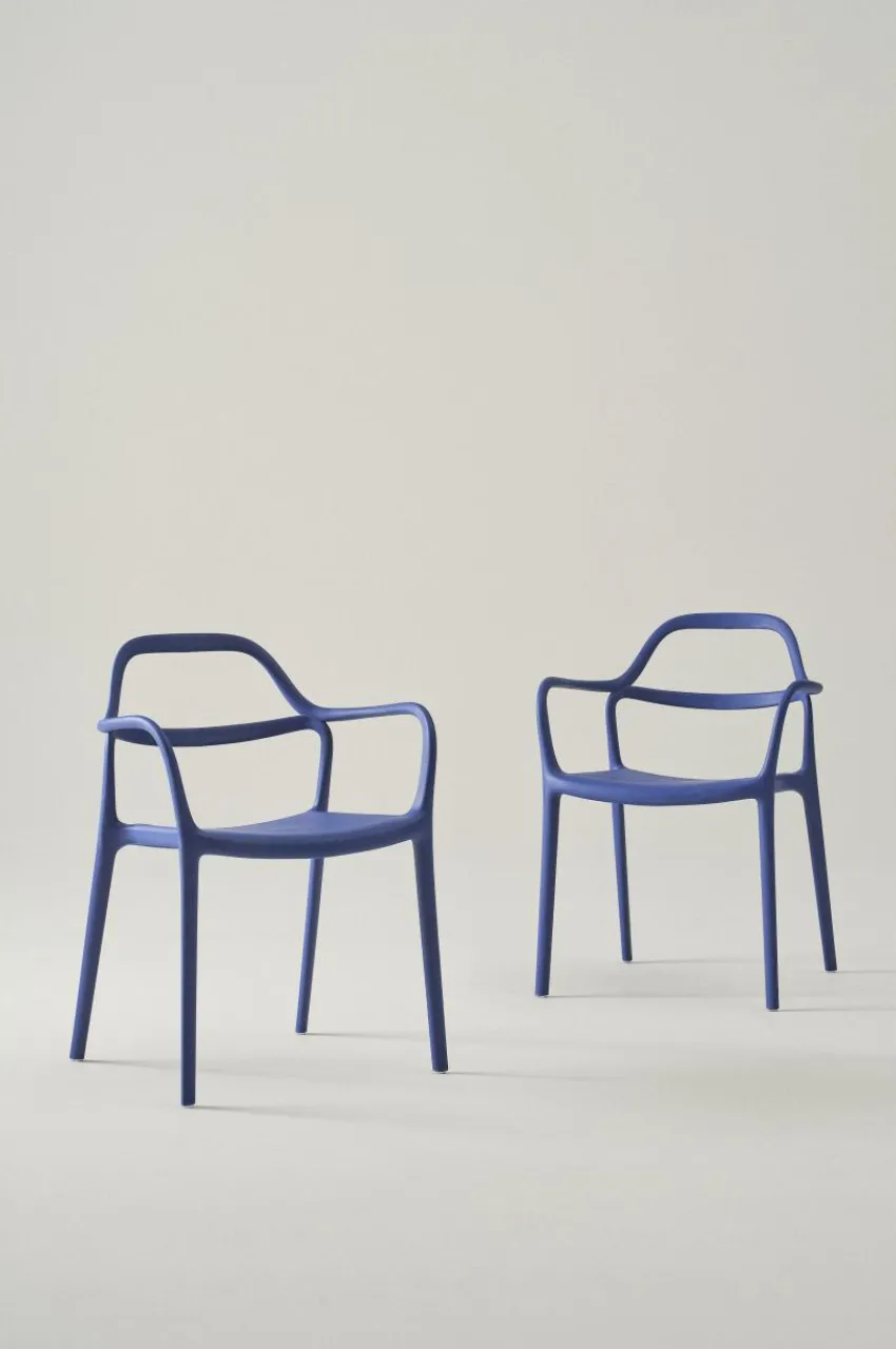 Utestolar & Utepallar|Utemöbler|Jotex KARLABY Karmstol 2-pack Mörk koboltblå