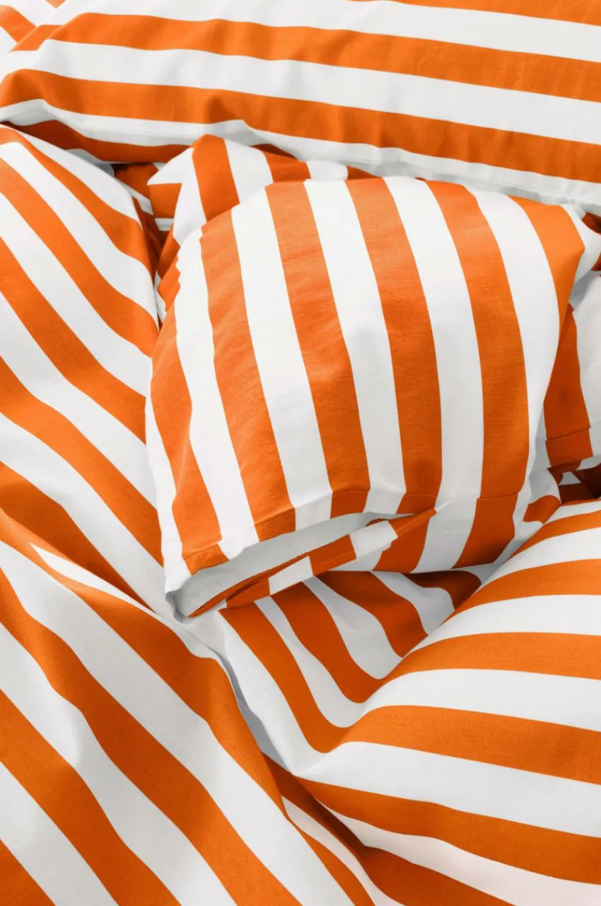 Påslakanset|Jotex KAYO Påslakanset Enkelsäng Orange/vit
