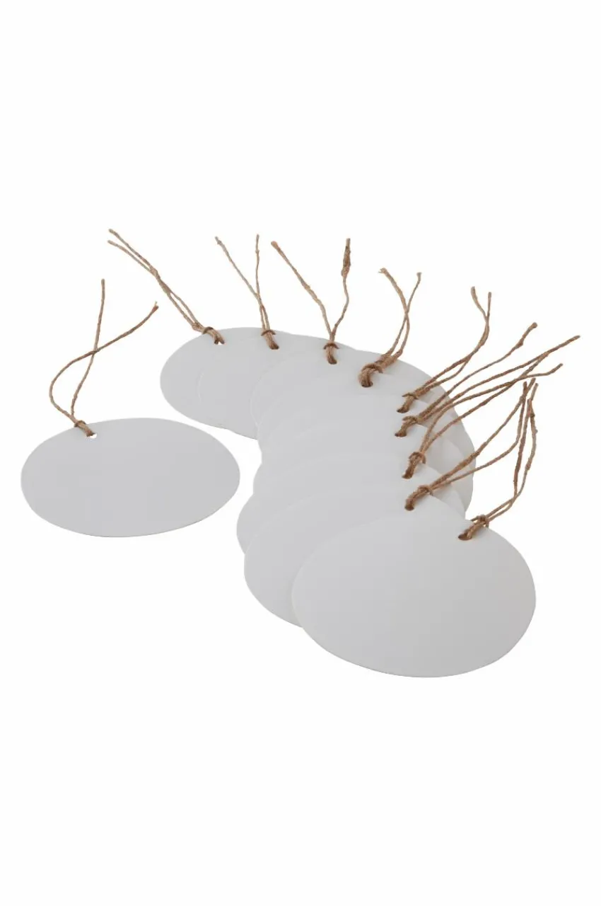 Presentpapper & Snöre|Juldekoration|Jotex ÅKE Etiketter 10-pack Vit