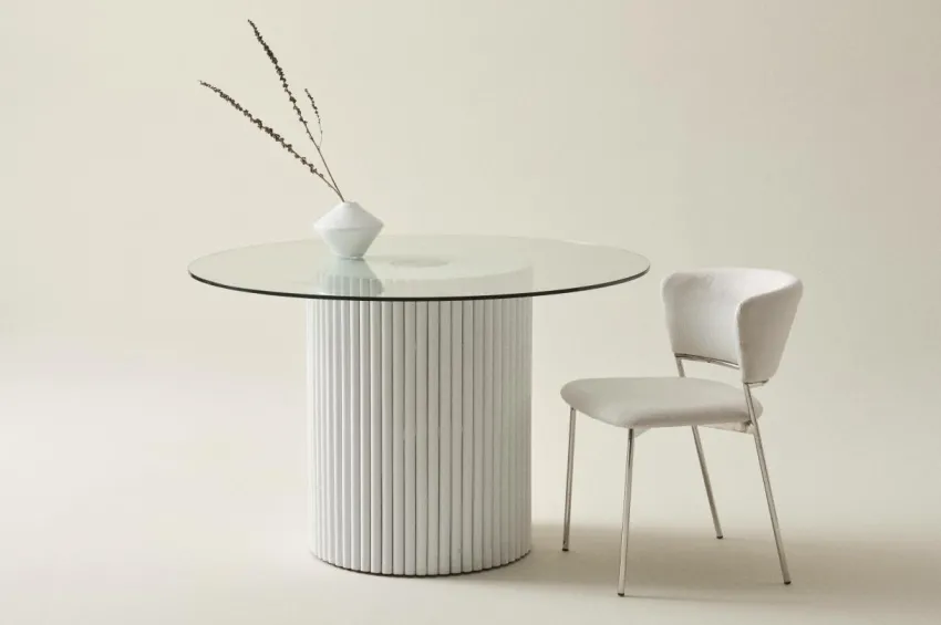Bord|Jotex KENDALE Matbord ø 120 Cm Vit