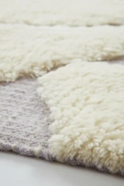 Ullmattor|Bomulls- & Trasmattor|Jotex KERRY Ull- Och Bomullsmatta 200x300 Cm Lila/Naturvit