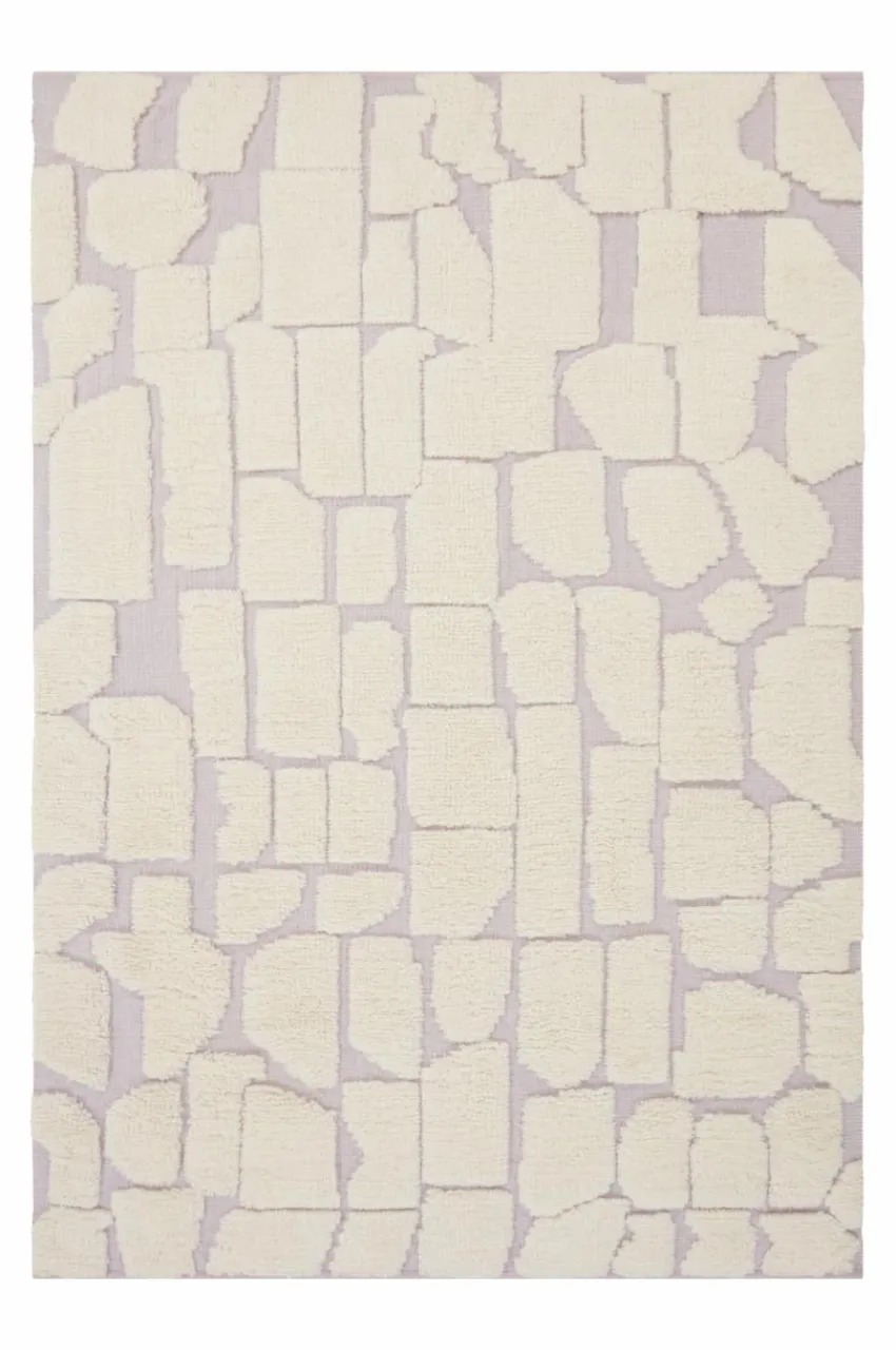 Ullmattor|Bomulls- & Trasmattor|Jotex KERRY Ull- Och Bomullsmatta 200x300 Cm Lila/Naturvit
