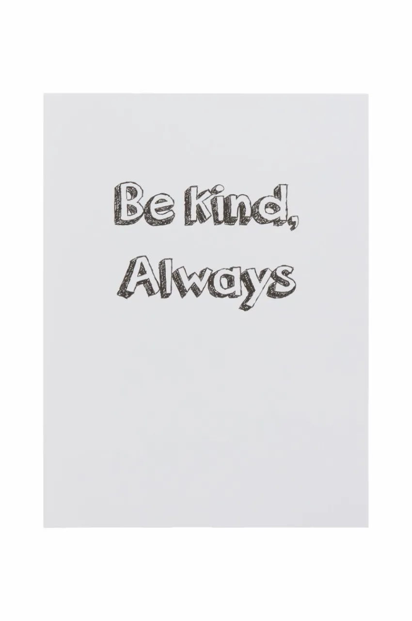 Posters & Tavlor|Barndekoration|Jotex KINDNESS Poster 30x40 Cm Svart/vit