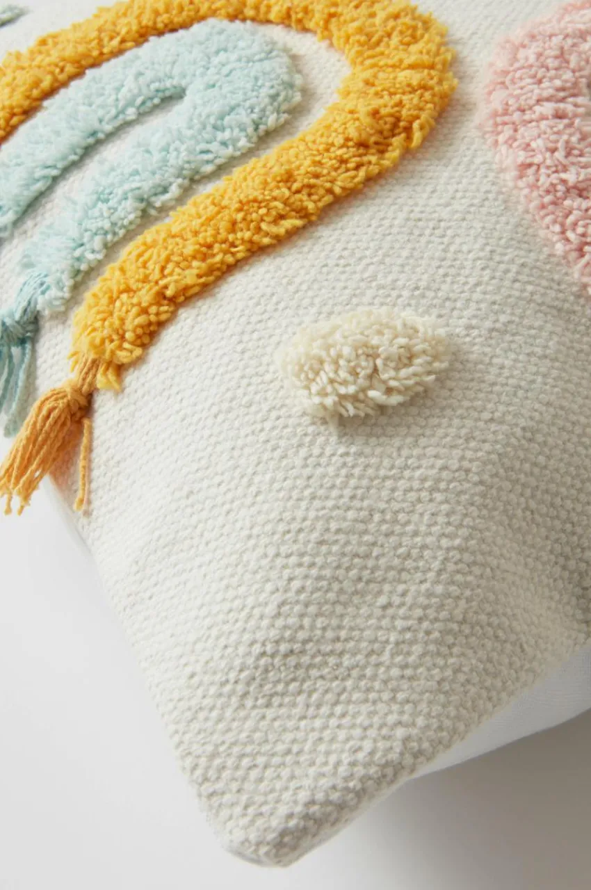 Barnkuddar|Jotex KINSEY Kuddfodral 45x45 Cm - Ekologisk Vit/multi