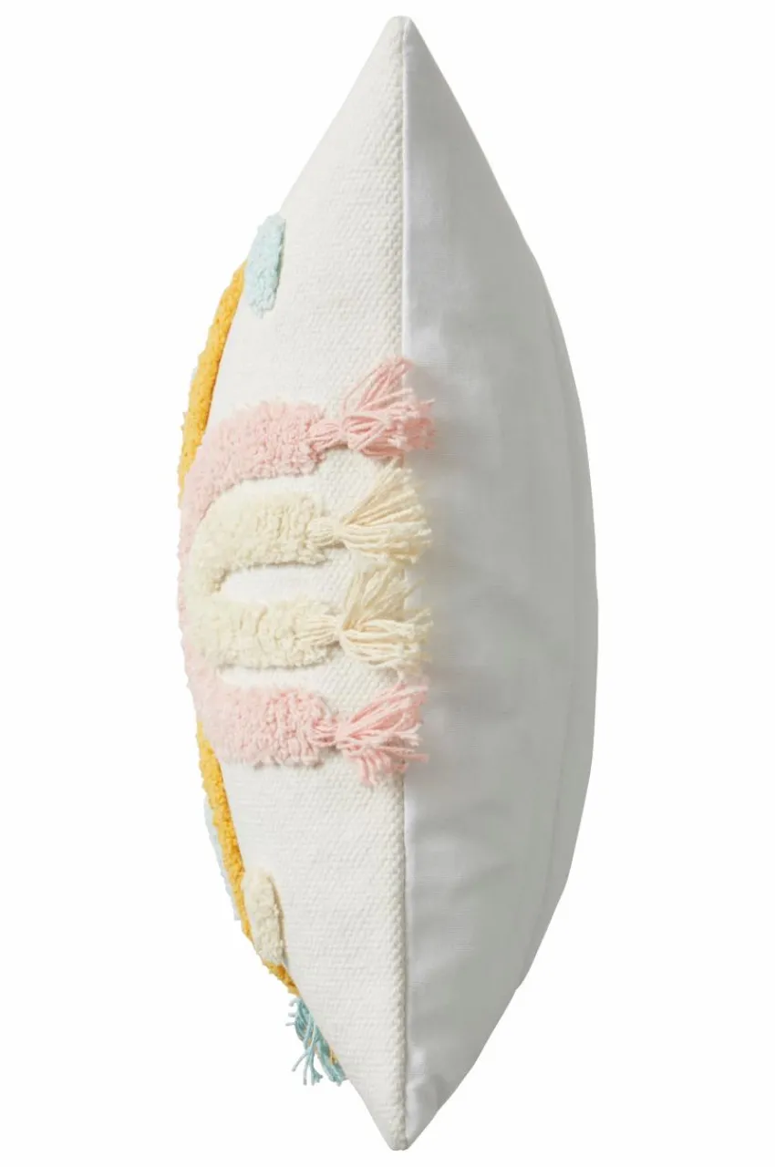 Barnkuddar|Jotex KINSEY Kuddfodral 45x45 Cm - Ekologisk Vit/multi