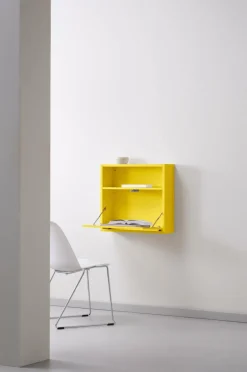 Skrivbord|Bord|Jotex KIPP Vägghängt Skrivbord Gul