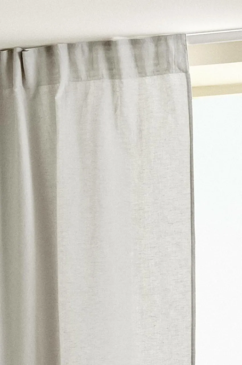 Julgardiner|Linnegardiner|Jotex KIT Linnegardin 2-pack Ljusgrå