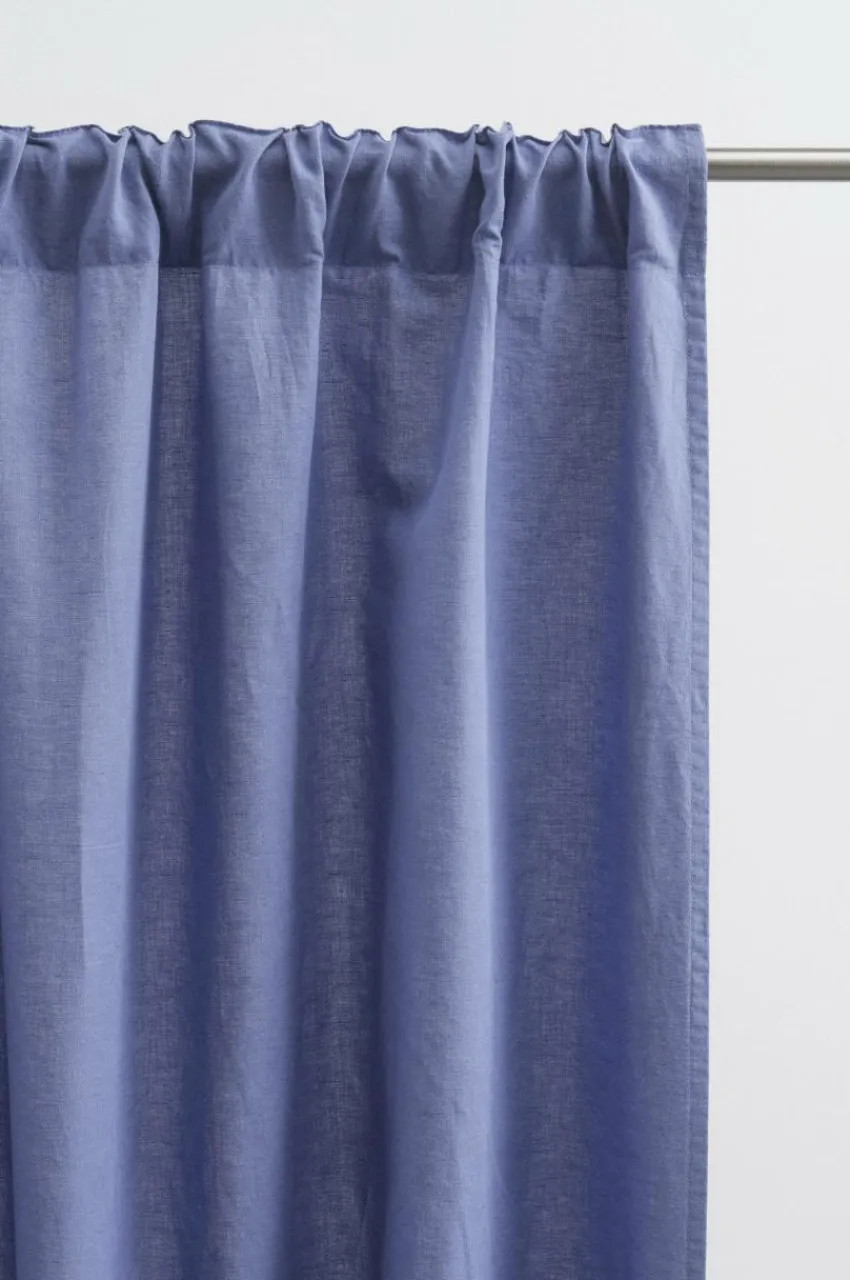 Linnegardiner|Multifunktionsgardiner|Jotex KIT Linnegardin 2-pack Blå lavendel