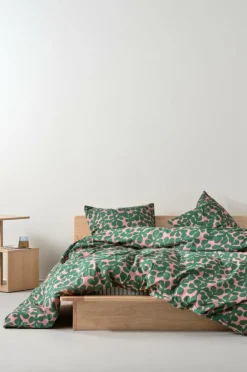 Påslakanset|Jotex KNOTA Påslakanset Dubbelsäng Ekologisk Rosa/grön