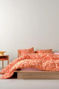 Påslakanset|Jotex KNOTA Påslakanset Dubbelsäng Ekologisk Persika/orange