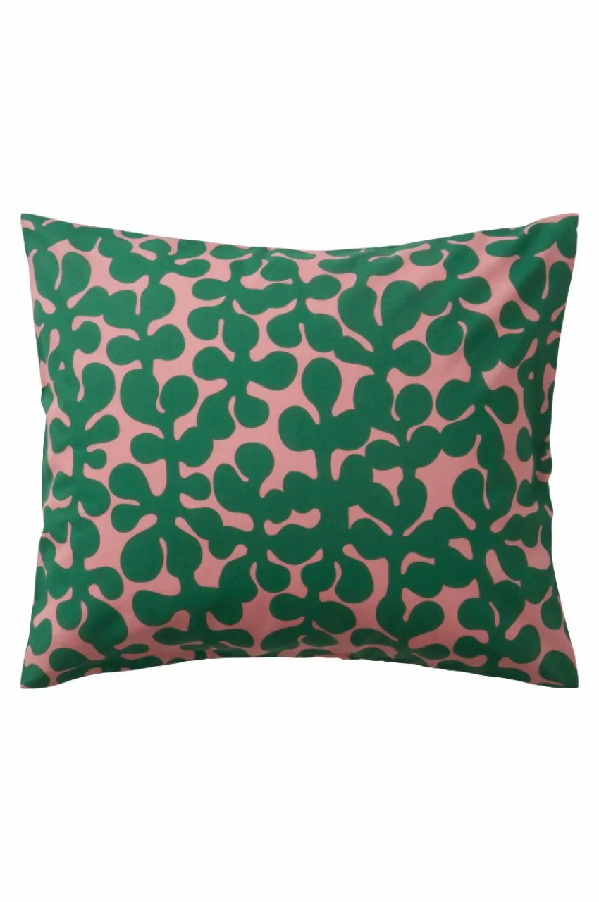 Örngott|Jotex KNOTA örngott 60x50 Cm Ekologisk Rosa/grön