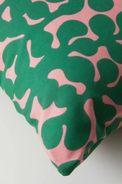 Örngott|Jotex KNOTA 90x50 Cm Ekologisk örngott Rosa/grön
