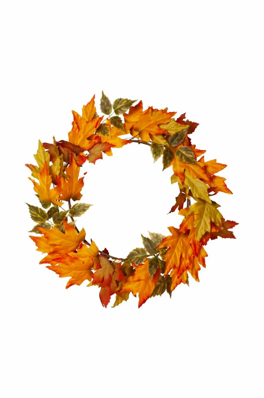 Utebelysning|Utebelysning|Jotex Krans Autumn 45 Cm Orange