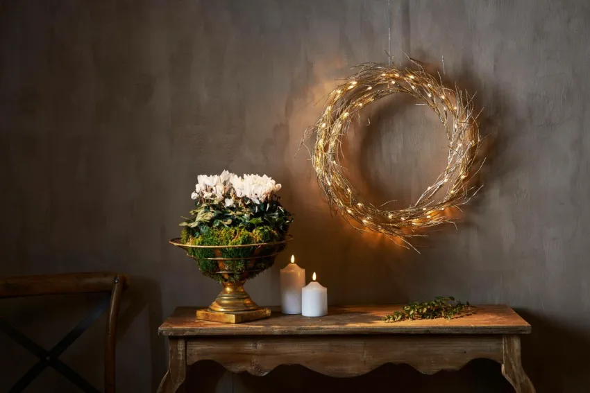 Julbelysning|Jotex Krans Fizzy Gold