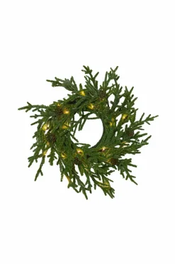 Julbelysning|Jotex Krans Lummer 38cm Green