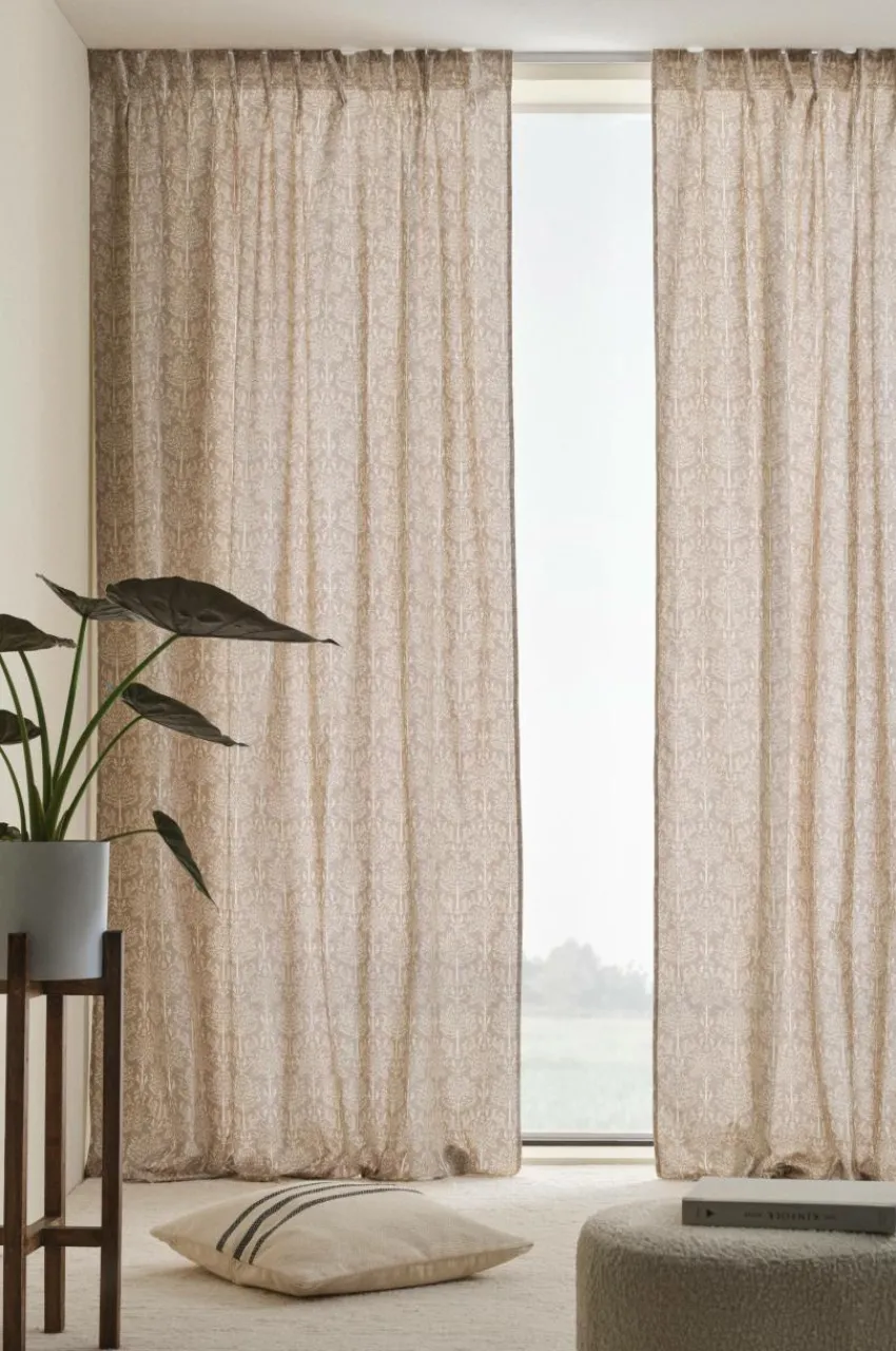 Multifunktionsgardiner|Jotex KVISTIG Multifunktionsgardin 2-pack Beige