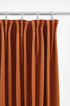 Mörkläggningsgardiner|Jotex KYLIE Mörkläggningsgardin 1 Längd - Extra Bred Bränd orange