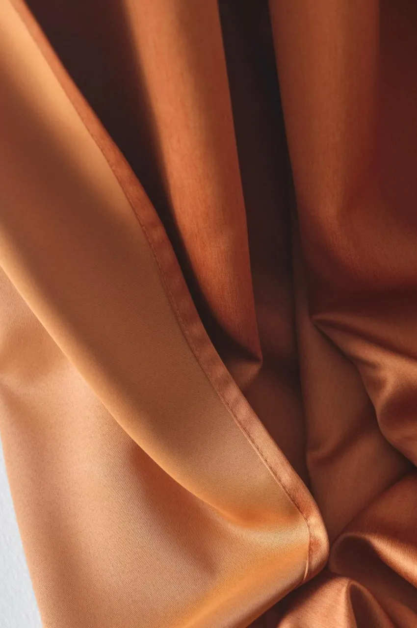 Mörkläggningsgardiner|Jotex KYLIE Mörkläggningsgardin 1 Längd - Extra Bred Bränd orange