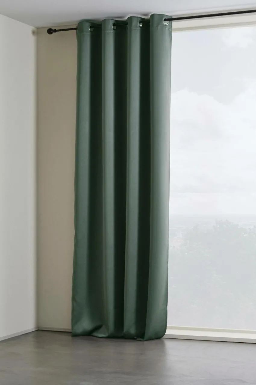 Öljettgardiner|Mörkläggningsgardiner|Jotex KYLIE Mörkläggningsgardin Med öljetter - 1 Längd Grön